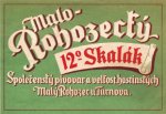 Etiquette vintage Rohozec